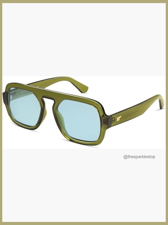 Oversized Retro Square Aviator Sunglasses UV400 Protection main image 7